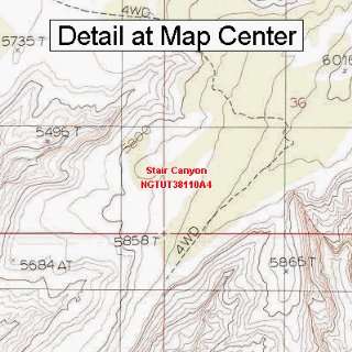  USGS Topographic Quadrangle Map   Stair Canyon, Utah 