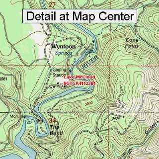  USGS Topographic Quadrangle Map   Lake McCloud, California 