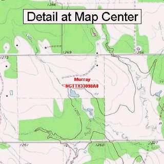 USGS Topographic Quadrangle Map   Murray, Texas (Folded/Waterproof 