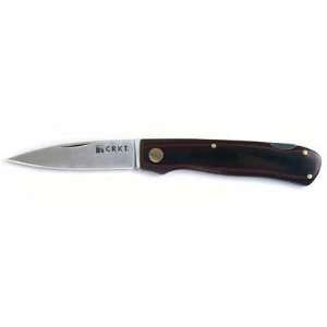  CRKT Tribute Folding Knife Satin Plain Drop Point 2.875 