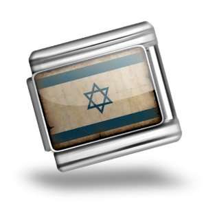  Italian Charms Original Israel Flag Bracelet Link 