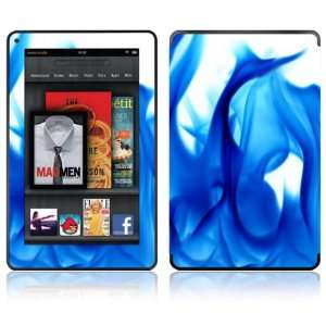 Blue Flame Design Decorative Skin Decal Sticker for  Kindle Fire 