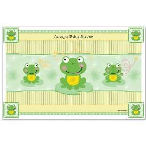  Froggy Frog   Personalized Baby Shower Placemats Toys 