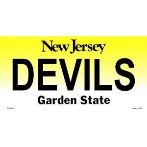  LP 2302 New Jersey State Background License Plates  Devils 