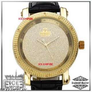 GOLD on GOLD / GOLD EVERYTHING FINISH HIP HOP WATCH GENUINE DIAMOND 