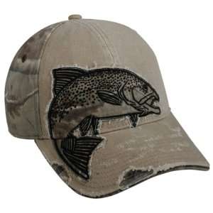  Realtree Trout Camo/Khaki Fishing Hat