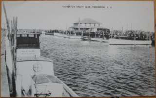 1930 Postcard The Yacht Club  Tuckerton, New Jersey NJ  