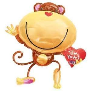  Valentine Balloon   Im Yours Monkey Super Shape Toys 