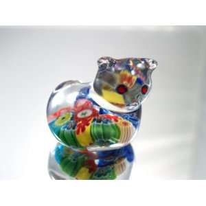  Murano Glass Millefiori Cat Italian Art Glass Http//www 