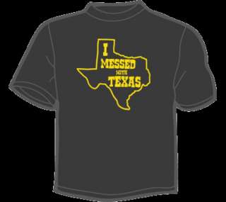 MESSED WITH TEXAS T Shirt MEN ANY COLOR funny vintage  