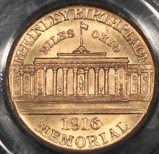 1916 McKinley Commemorative Gold Dollar PCGS MS 64 CAC G$1  