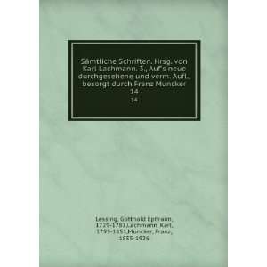   ,Lachmann, Karl, 1793 1851,Muncker, Franz, 1855 1926 Lessing Books