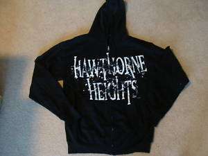 HAWTHORNE HEIGHTS Hoodie sweat shirt zip up jacket Sm  
