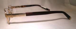 Tru Trussardi Eyeglasses TR12713 GD 53+*18_140 Titanium Gold and Brown 