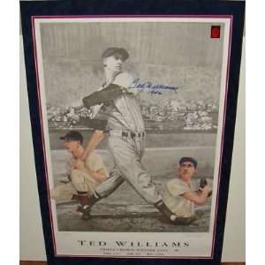 New Ted Williams SIGNED Framed 1942 Triple Crown Print   New Arrivals