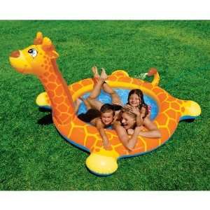  Intex Giraffe Splash Pool   Orange(80 X 62X 42) Sports 