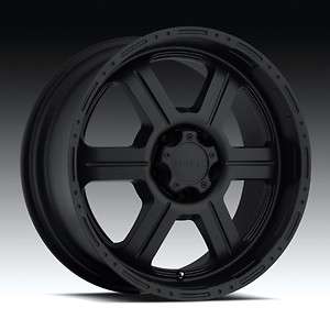 17 x9 inch V tec Raptor black wheels Chevy Dodge 8 LUg  