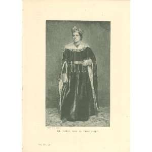    1890 Print Actor Charles Kean As King Lear 