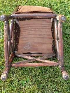 OLD HICKORY CHAIR BASKET WEAVED PROJECT SOLID FRAME  