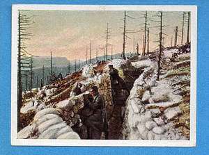 WWI Austrian Soldiers on Isonzo Front Cigarette Card  