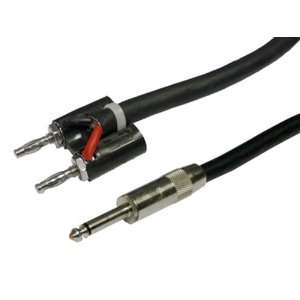   SPP 50 16 Gauge Speaker Cable Dual Banana to .25 in. 50ft Electronics
