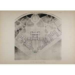  1902 Print Pascal Architecture Hotel Bank Floor Plan 