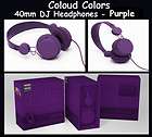 Coloud Colors 40mm Purple DJ Headphones w/ Mic & Remote