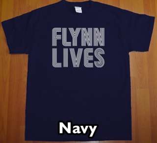 FLYNN LIVES tron T Shirt new movie arcade comic con tee  