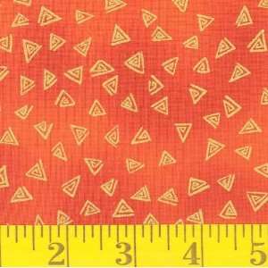  45 Wide Swirling Triads Orange Fabric By The Yard Arts 