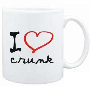  Mug White  I LOVE Crunk  Music