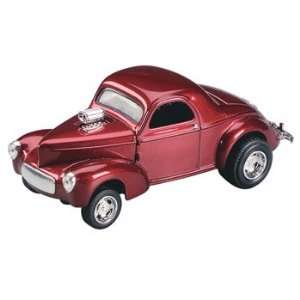  430011 1/43 41 Willys Coupe Dark Metallic Red Metal Toys 