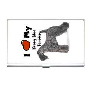  I Love My Kerry Blue Terrier Business Card Holder Case 
