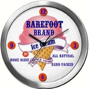  BAREFOOT 14 Inch Ice Cream Metal Clock Quartz Movement 