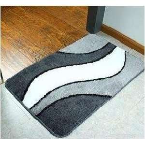   Grey Wave Indoor Rug Bathroom Bath Mat Home Anti Slip