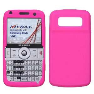   Brand Hot Pink Silicone Soft Rubber Cover Case for SAMSUNG i220 (Code