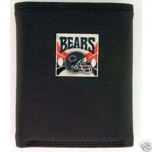 Chicago Bears Leather Trifold Wallet w/Team Logo, NEW  