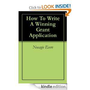 How To Write A Winning Grant Application Nosagie Esere  
