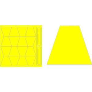  Trapezoid Sheet Of 16pc Yellow Lime Toys & Games