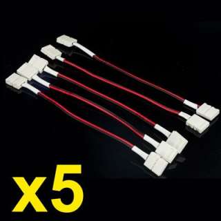 5x ~LED PCB Connector Cable for 3528 LED RGB Strip  
