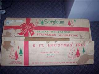 VINTAGE EVERGLEAM 6 ALUMINUM CHRISTMAS TREE 94 BRANCH nice  
