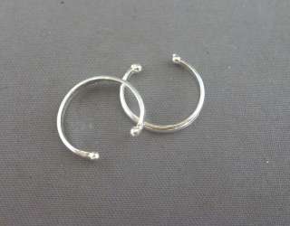   bead ear cuff genuine .925 sterling silver earcuff ear clip  