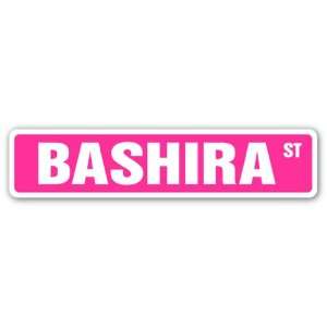  BASHIRA Street Sign name kids childrens room door bedroom 