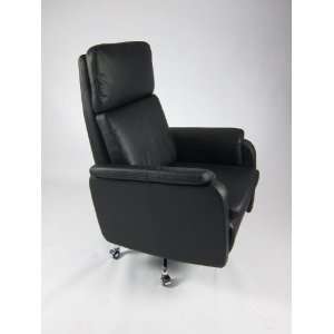   Modern Papa Office Chair with Recliner in Black