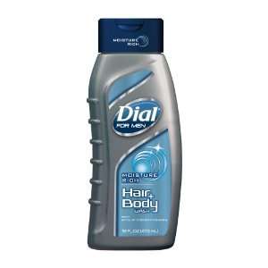  Dial for Men Hair and Body Wash, Moisture, 16 Ounce (Pack 