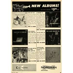  1956 Ad Clef Norgran Records Krupa Buddy Rich Stan Getz 