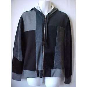Energie Velour Patchwork Hoodie Size Large  Sports 