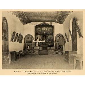 1920 Print Interior High Altar Las Trampas New Mexico 