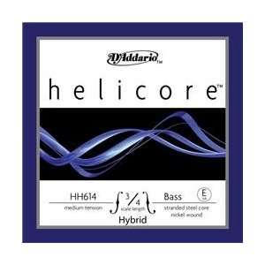  Daddario Helicore Hybrid 3/4 Size Double Bass Strings 3/4 