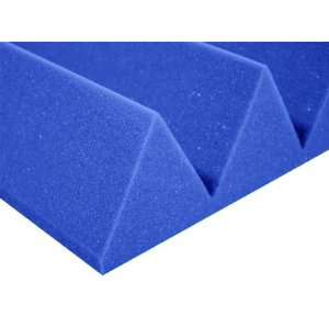  4 x 24 x 24 Blue Acoustic Studio Wedge Foam 12 Pack by 