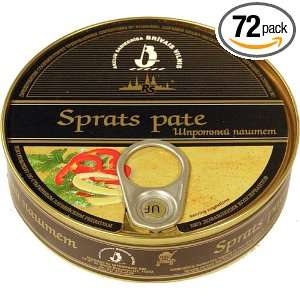 Brivais Vilnis Sprats Pate, 5.64 Ounce Jars (Pack of 72)  